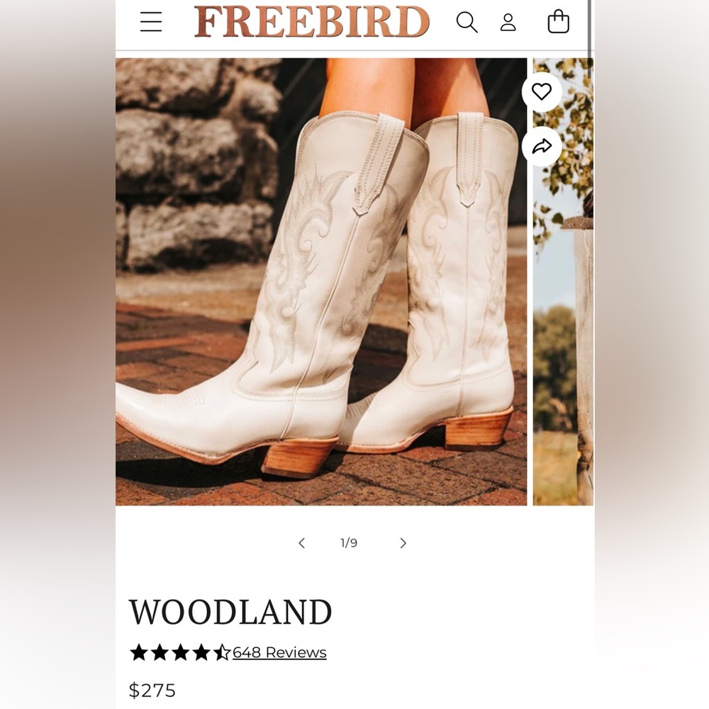 Freebird beige COWGIRL boots